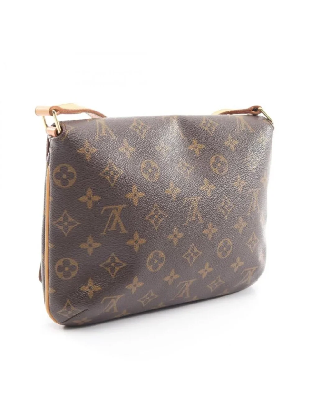 Louis Vuitton Shoulder Bag Musette Tango Long Strap Monogram Canvas Leather